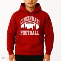 Cincinnati Football City Skyline Hoodie thumb 2