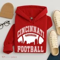 Cincinnati Football City Skyline Hoodie thumb 4