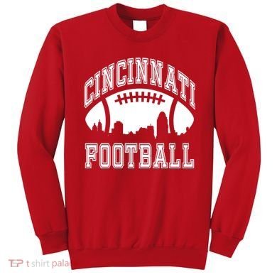 Cincinnati Football City Skyline Sweatshirt