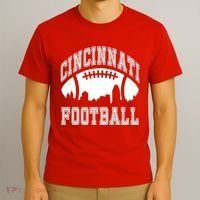 Cincinnati Football City Skyline T-Shirt thumb 3