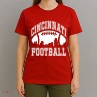Cincinnati Football City Skyline T-Shirt thumb 4