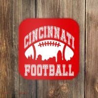 Cincinnati Football City Skyline Coaster thumb 0