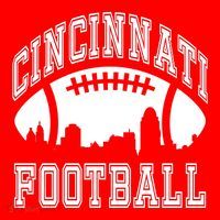 Cincinnati Football City Skyline Ornament thumb 1