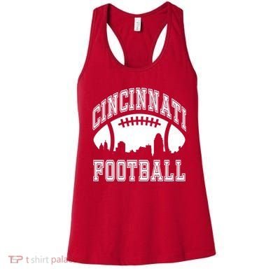 Cincinnati Football City Skyline Women's Tank Top