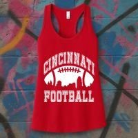 Cincinnati Football City Skyline Women's Tank Top thumb 3