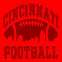 Cincinnati Football City Skyline Santa Hat thumb 1