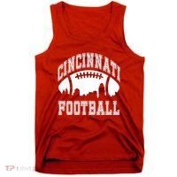 Cincinnati Football City Skyline Tank Top thumb 0