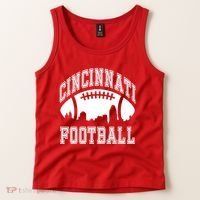 Cincinnati Football City Skyline Tank Top thumb 2