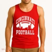 Cincinnati Football City Skyline Tank Top thumb 3