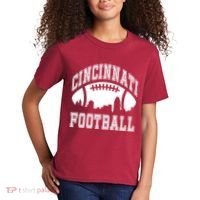Cincinnati Football City Skyline Kids T-Shirt thumb 2