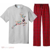 Cool Festive Christmas Gifts Pattern Reindeer Pajama Set thumb 0