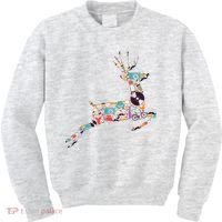 Cool Festive Christmas Gifts Pattern Reindeer Kids Sweatshirt thumb 0