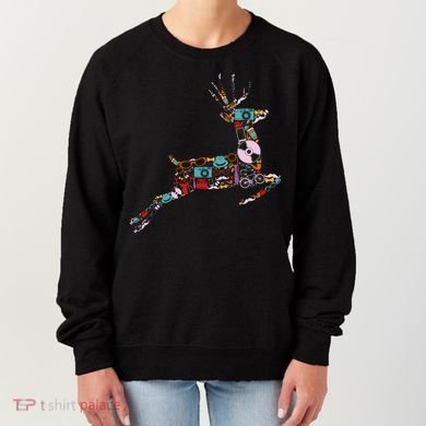 Cool Festive Christmas Gifts Pattern Reindeer Women's Sweatshirt