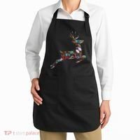 Cool Festive Christmas Gifts Pattern Reindeer Apron thumb 2