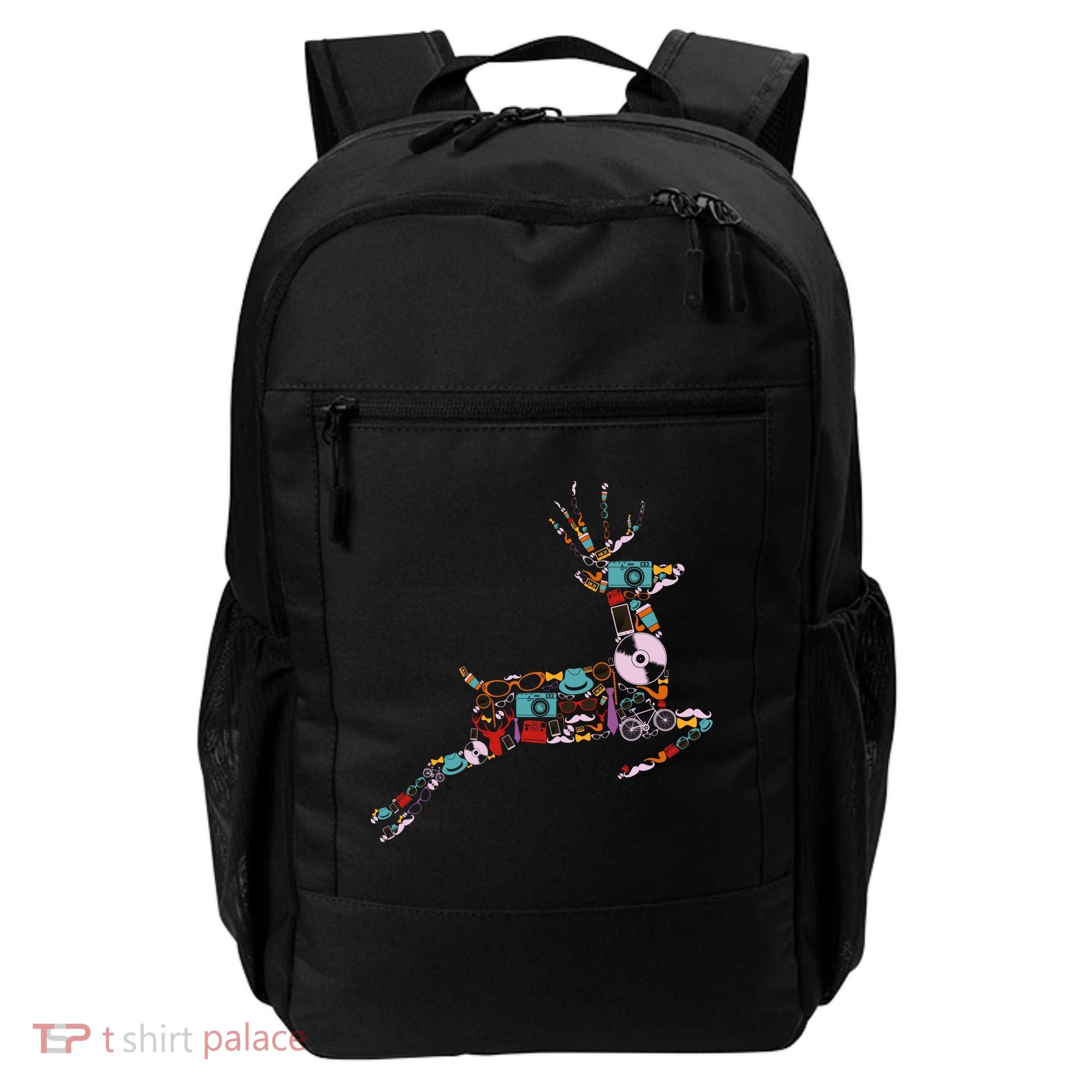 Cool Festive Christmas Gifts Pattern Reindeer Backpack