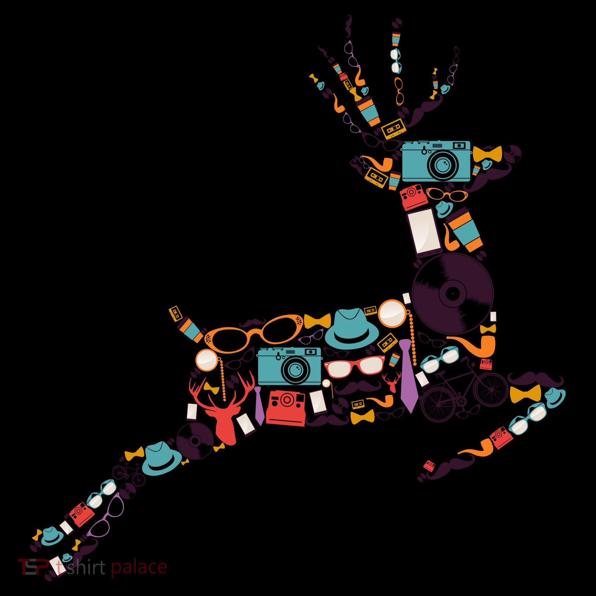 Cool Festive Christmas Gifts Pattern Reindeer Coffee Mug