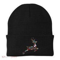 Cool Festive Christmas Gifts Pattern Reindeer Beanie thumb 0
