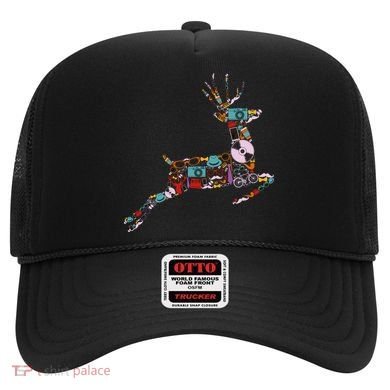 Cool Festive Christmas Gifts Pattern Reindeer Hat