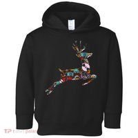 Cool Festive Christmas Gifts Pattern Reindeer Toddler Hoodie thumb 0