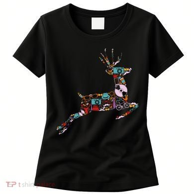 Cool Festive Christmas Gifts Pattern Reindeer Women's T-Shirt