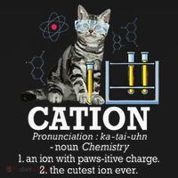 Cation Funny Chemistry Humor Science Teacher Cat Pun Doggie Tank thumb 4