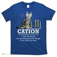 Cation Funny Chemistry Humor Science Teacher Cat Pun T-Shirt thumb 0