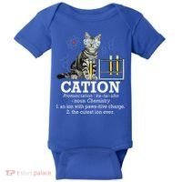 Cation Funny Chemistry Humor Science Teacher Cat Pun Baby Bodysuit thumb 0