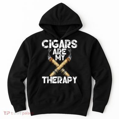 Cool Funny Cigar For Men Cigars Are My Therapy Hoodie