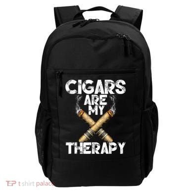 Cool Funny Cigar For Men Cigars Are My Therapy Backpack