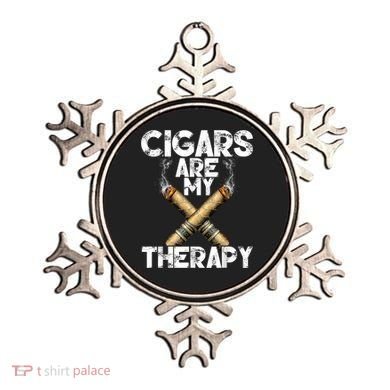 Cool Funny Cigar For Men Cigars Are My Therapy Ornament