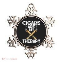 Cool Funny Cigar For Men Cigars Are My Therapy Ornament thumb 0