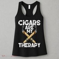 Cool Funny Cigar For Men Cigars Are My Therapy Women's Tank Top thumb 3