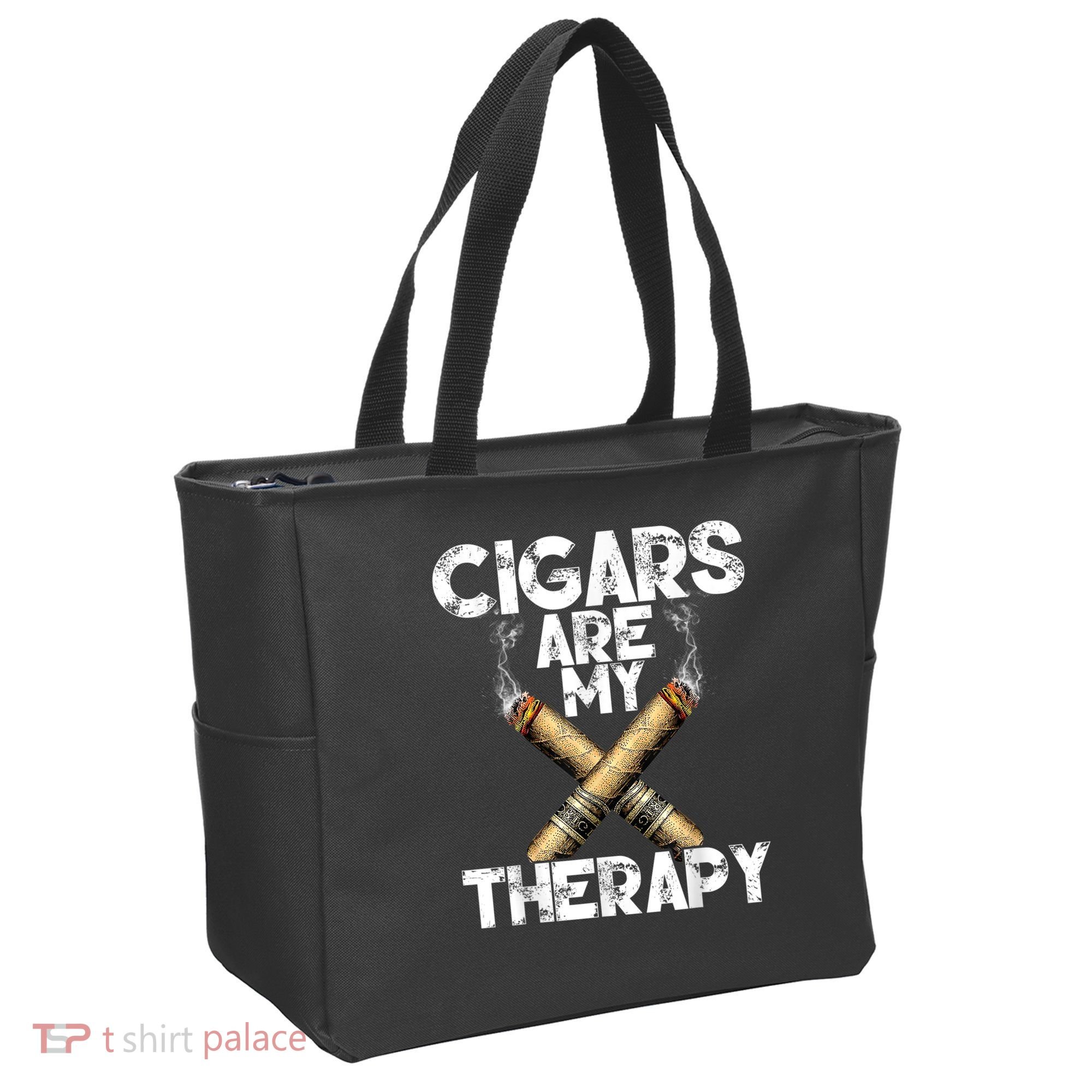 Cool Funny Cigar For Men Cigars Are My Therapy Tote Bag