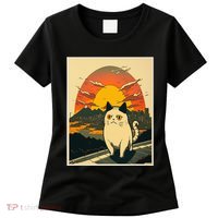 Catzilla Funny Ca Vintage Ca Cat Lover Wave Women's T-Shirt thumb 0