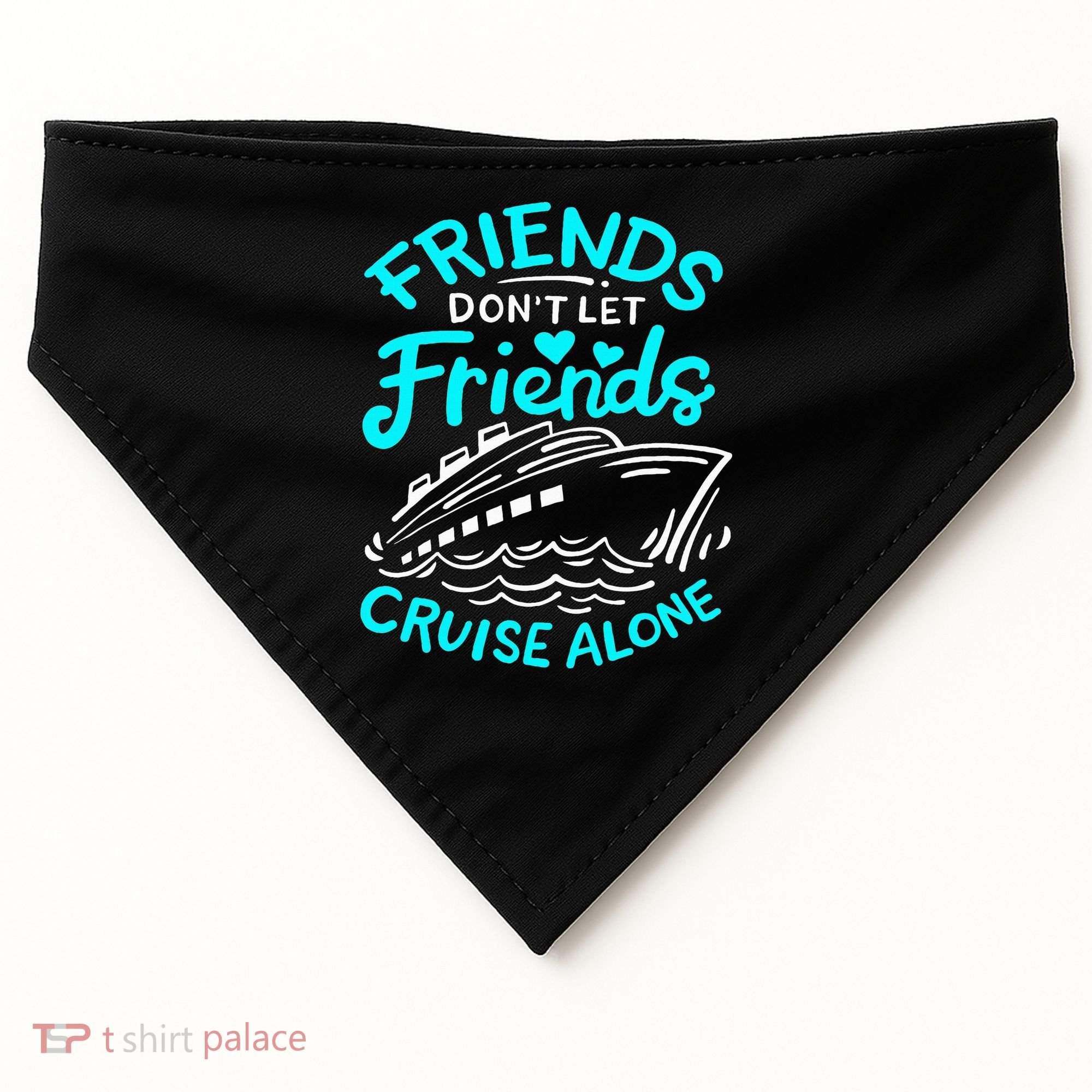 Cruise Friends Cruise Vacation USA-Made Doggie Bandana