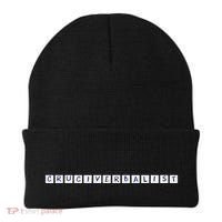 Cruciverbalist For Crossword Puzzle Lovers Beanie thumb 0