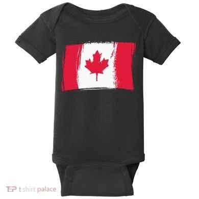 Canadian Flag Canada Flag Canada Lover Baby Bodysuit