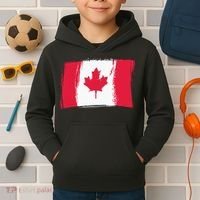 Canadian Flag Canada Flag Canada Lover Kids Hoodie thumb 2