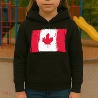 Canadian Flag Canada Flag Canada Lover Kids Hoodie thumb 3
