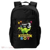 Cute Funny Cute T Rex Dinosaur 3 Year Old Funny 3rd Birthday Backpack thumb 0