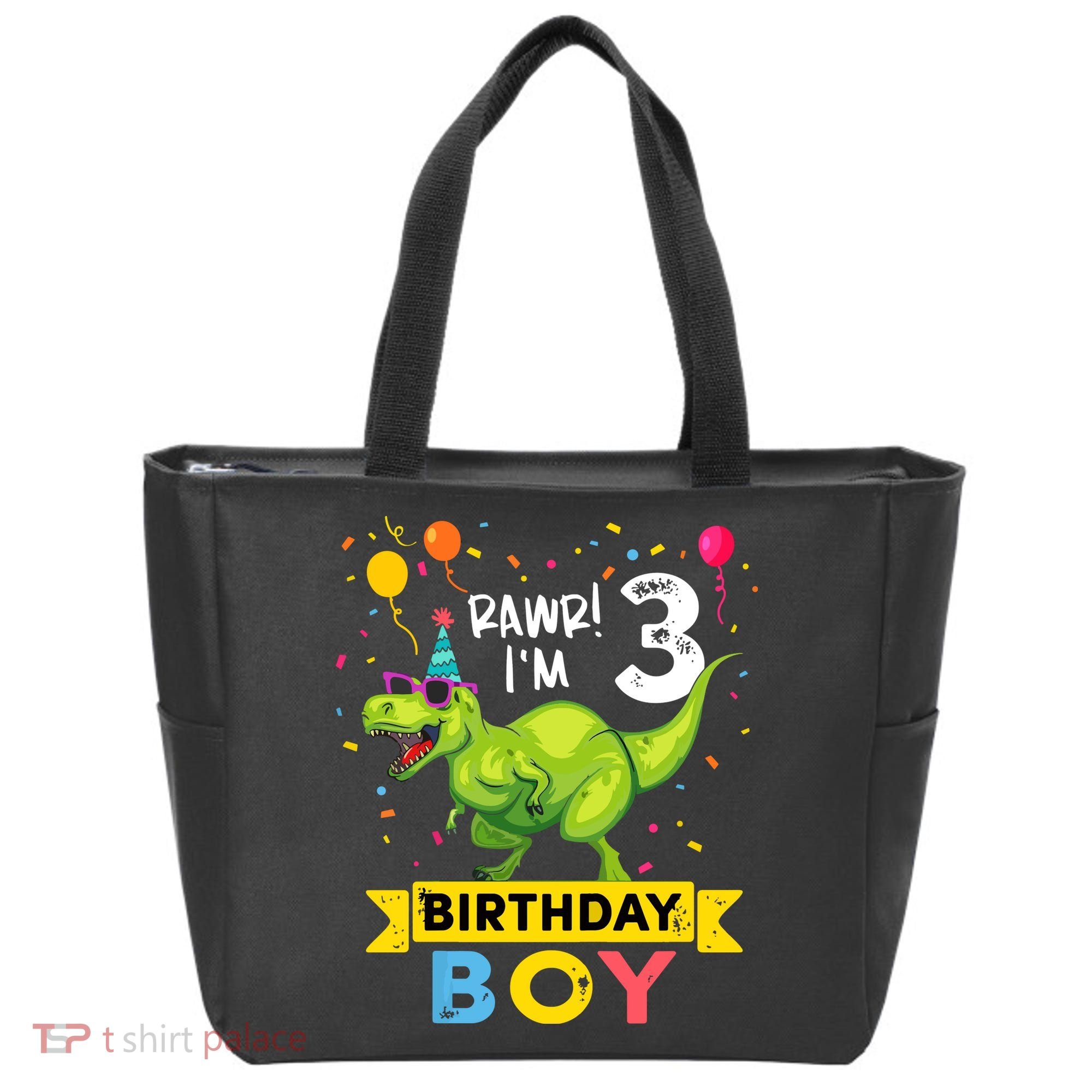Cute Funny Cute T Rex Dinosaur 3 Year Old Funny 3rd Birthday Tote Bag