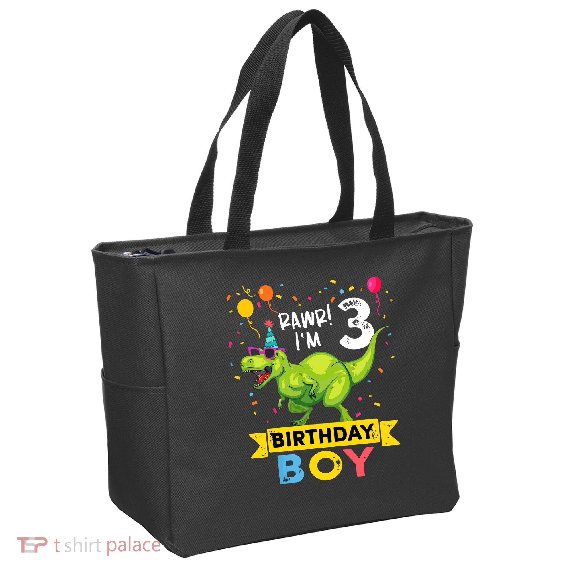 Cute Funny Cute T Rex Dinosaur 3 Year Old Funny 3rd Birthday Tote Bag