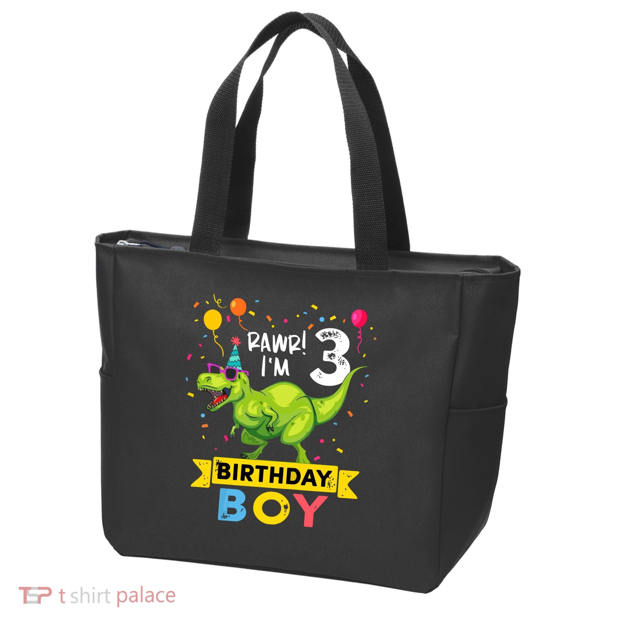 Cute Funny Cute T Rex Dinosaur 3 Year Old Funny 3rd Birthday Tote Bag
