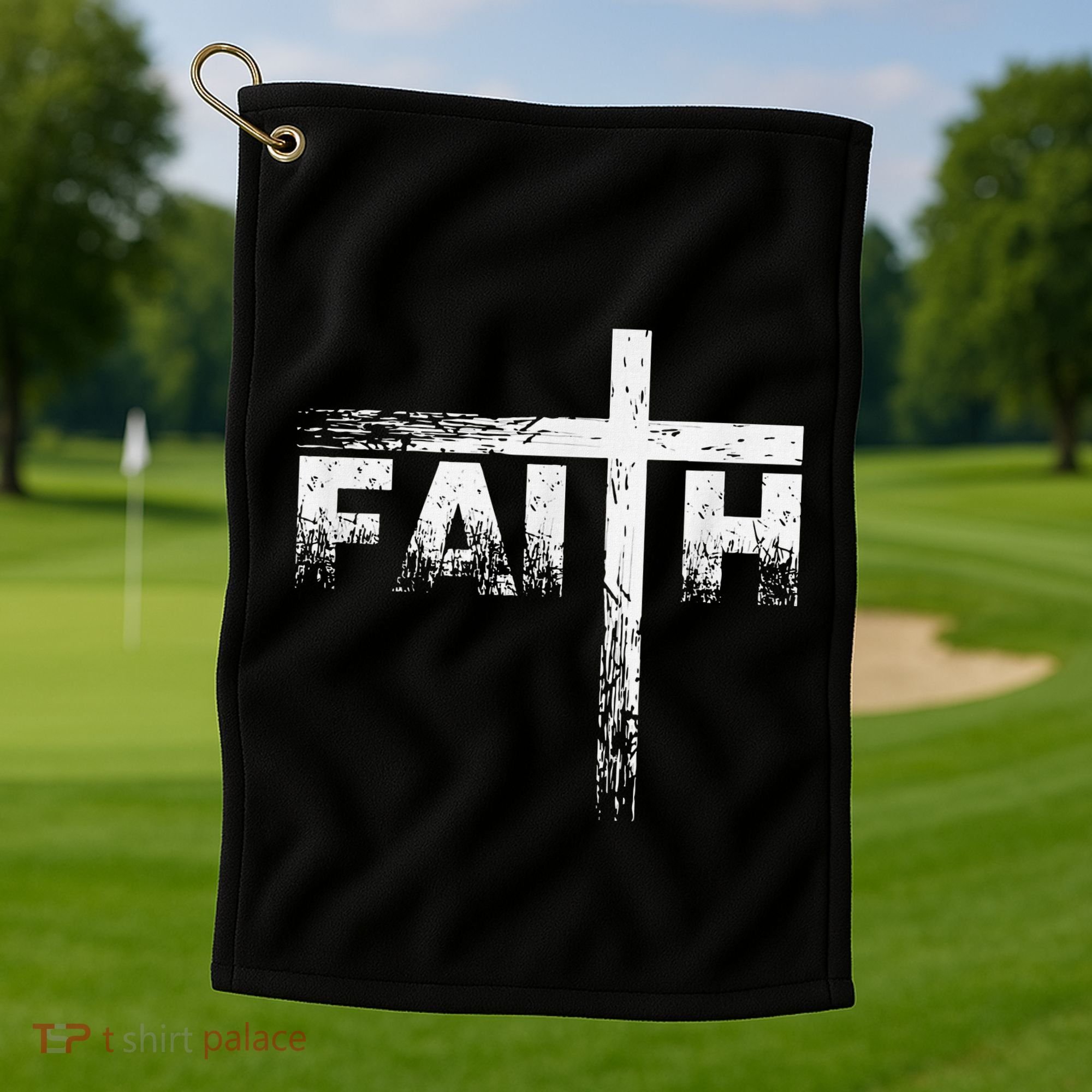 Christian Faith & Cross Christian Faith Golf Towel