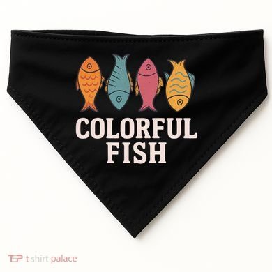 Colorful Fish USA-Made Doggie Bandana