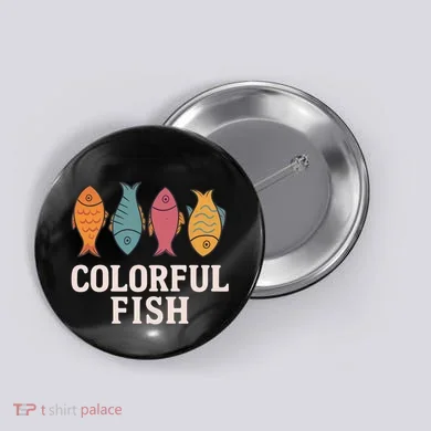 Colorful Fish Button