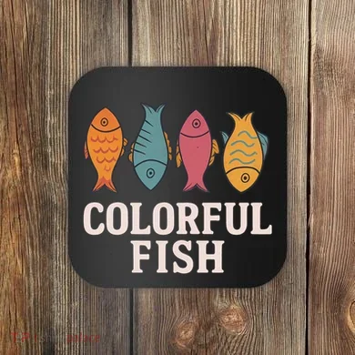 Colorful Fish Coaster
