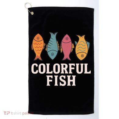 Colorful Fish Golf Towel