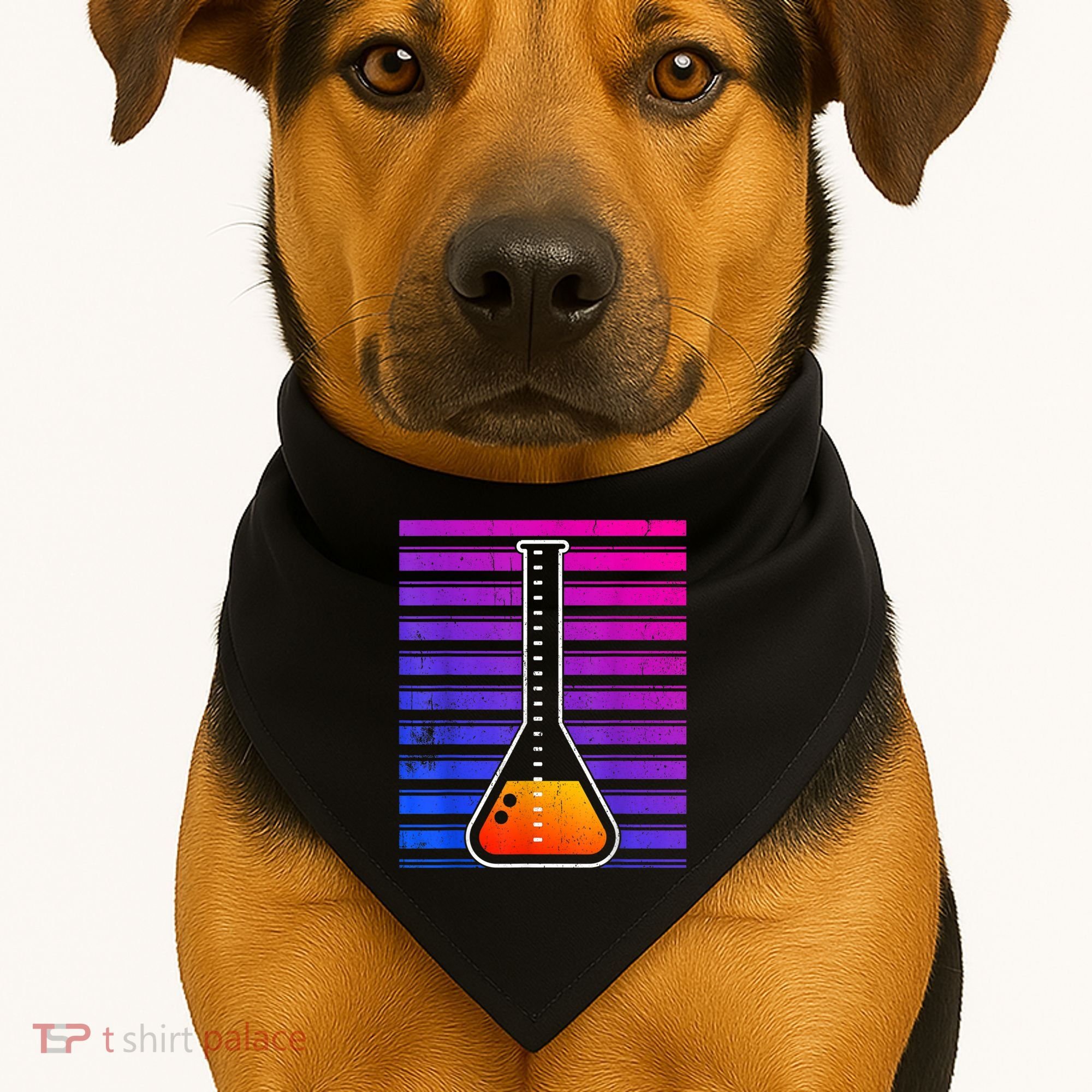 Chemistry Flask Chemical Engineer USA-Made Doggie Bandana