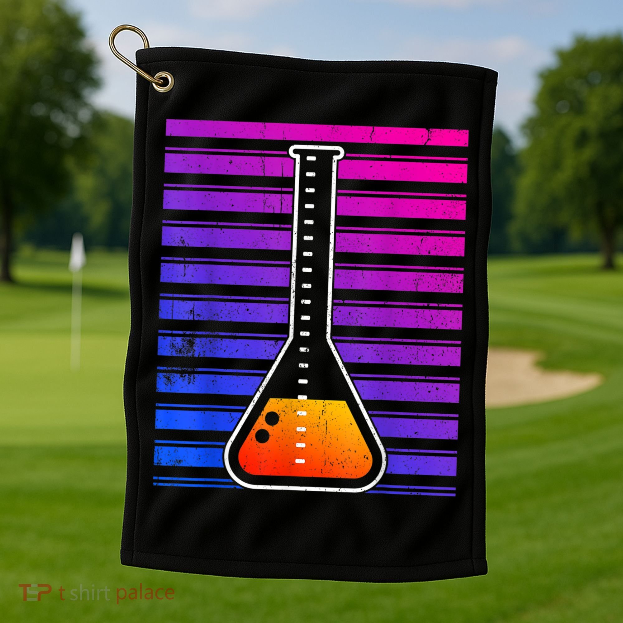 Chemistry Flask Chemical Engineer Golf Towel